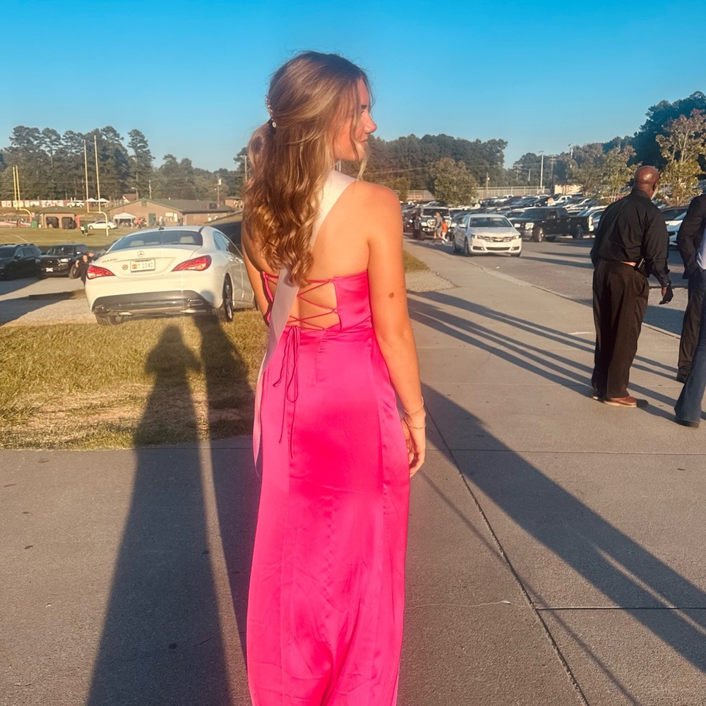 GB Girls Hot Pink Prom Dress - Picture 2 of 4